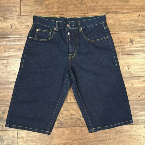 パンツ evisu short w34 中古・古着通販】EVISU (エビス) ハーフパンツ ネイビー サイズ